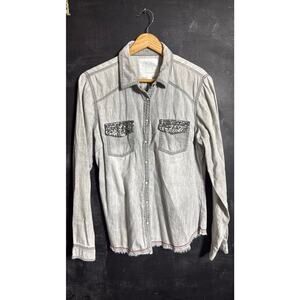 Maurices Women's Embellished Denim Shirt